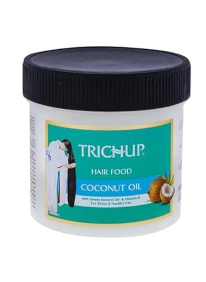 كريم هير فود بجوز الهند (150 مل) - كريم فائق التغذية للشعر - غني بزيت جوز الهند 100% - لشعر أقوى، أنعم، وخالٍ من التجعد